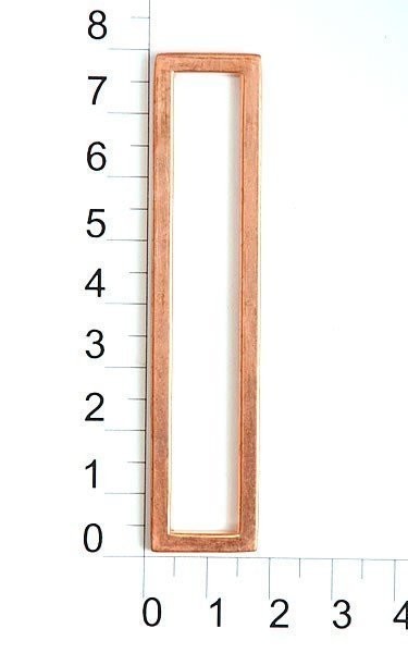 Рамка металл 76х10мм цв медь (уп 10шт) 7238К0