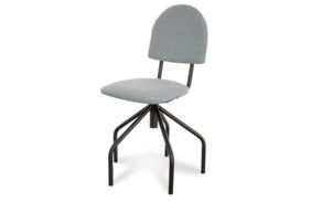 стул для швеи квета поворотный №10 кз№ ткань серая купить по цене 4750 руб - в интернет-магазине Веллтекс | Кострома
