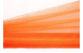 органза однотонная в рулоне, ширина 48см, намотка 5 метров, цвет №10 оранжевый | Распродажа! Успей купить!